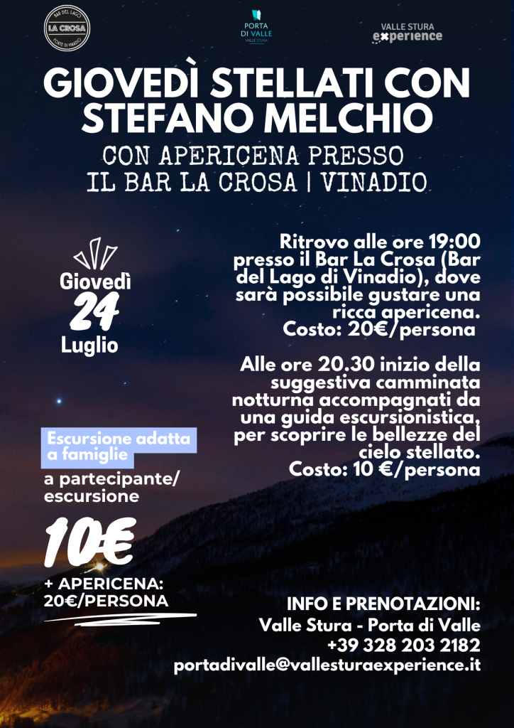 GIOVEDI STELLATI VINADIO 2025
