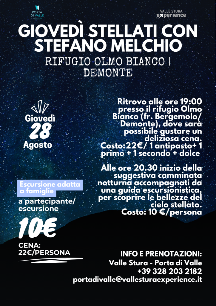 GIOVEDI STELLATI DEMONTE 2025
