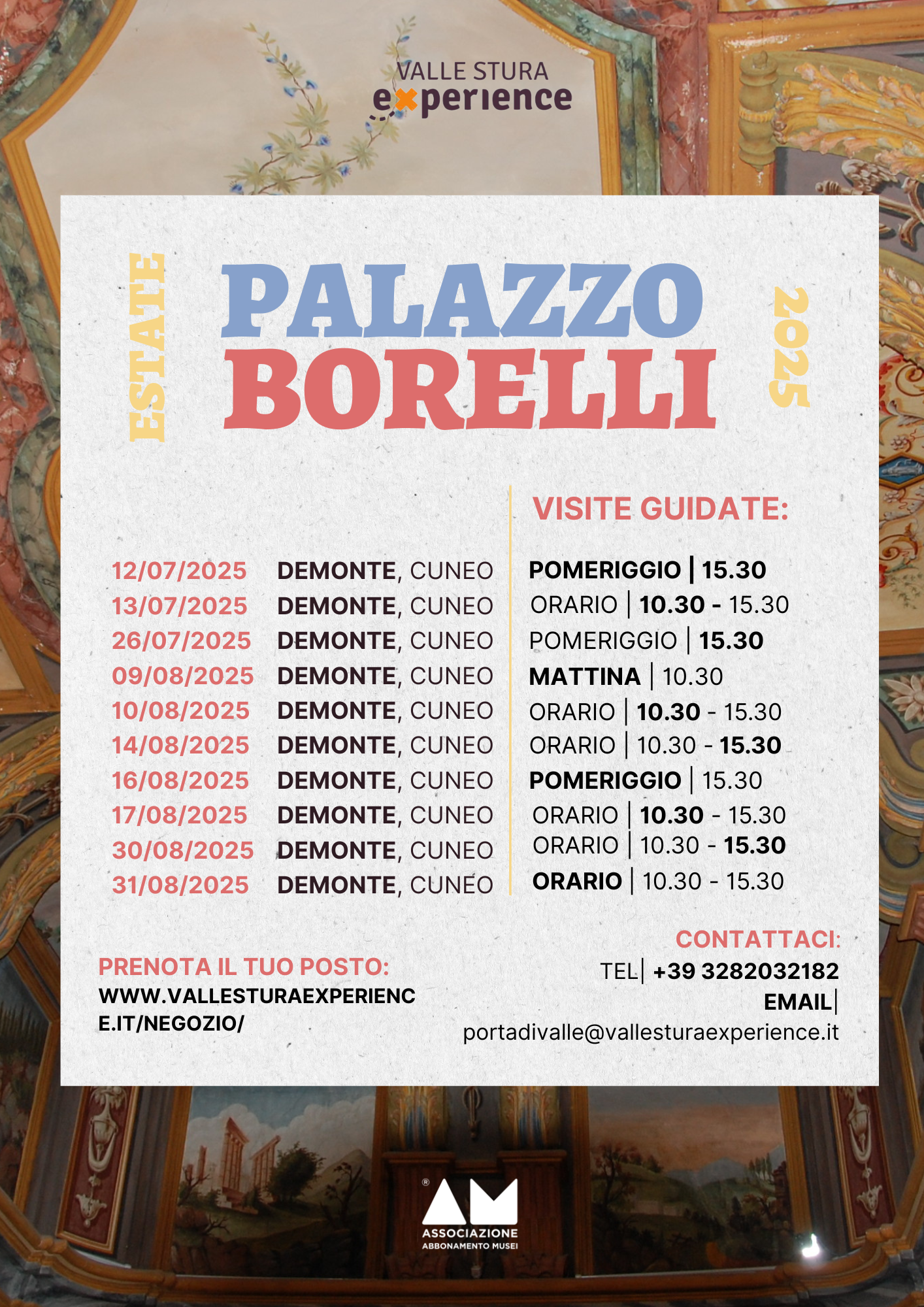 VISITE A PALAZZO BORELLI AGOSTO 2025