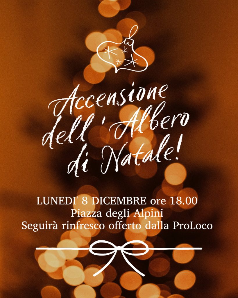 ACCENSIONE ALBERO DI NATALE 2025 AISONE