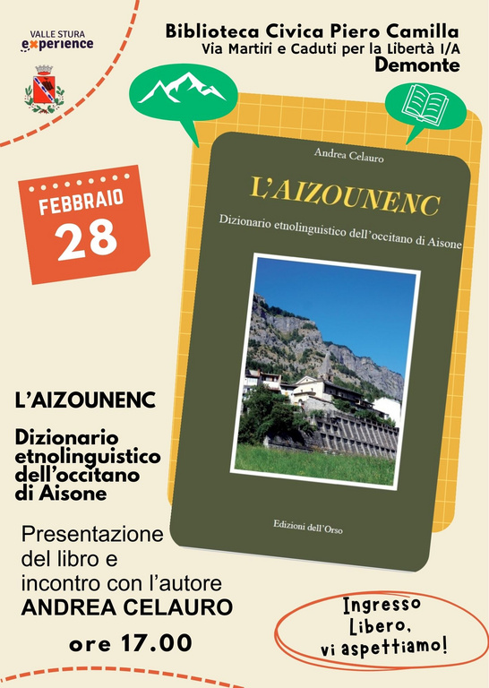 PRESENTAZIONE LIBRO – L’AIZOUNENC